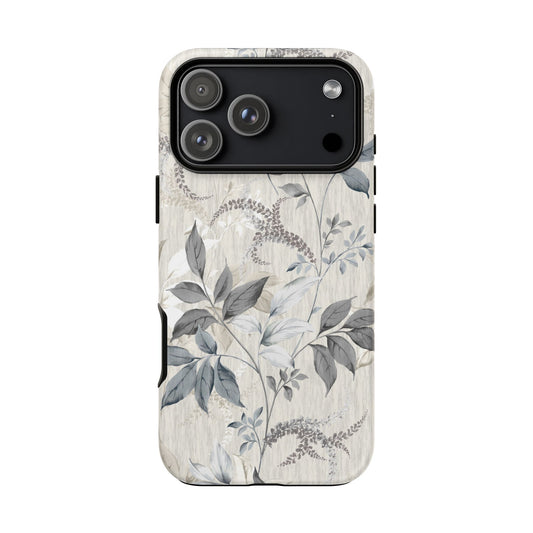 Luxury Leaves: Artistic Phone Case for iPhone, Samsung Galaxy and Google Pixel