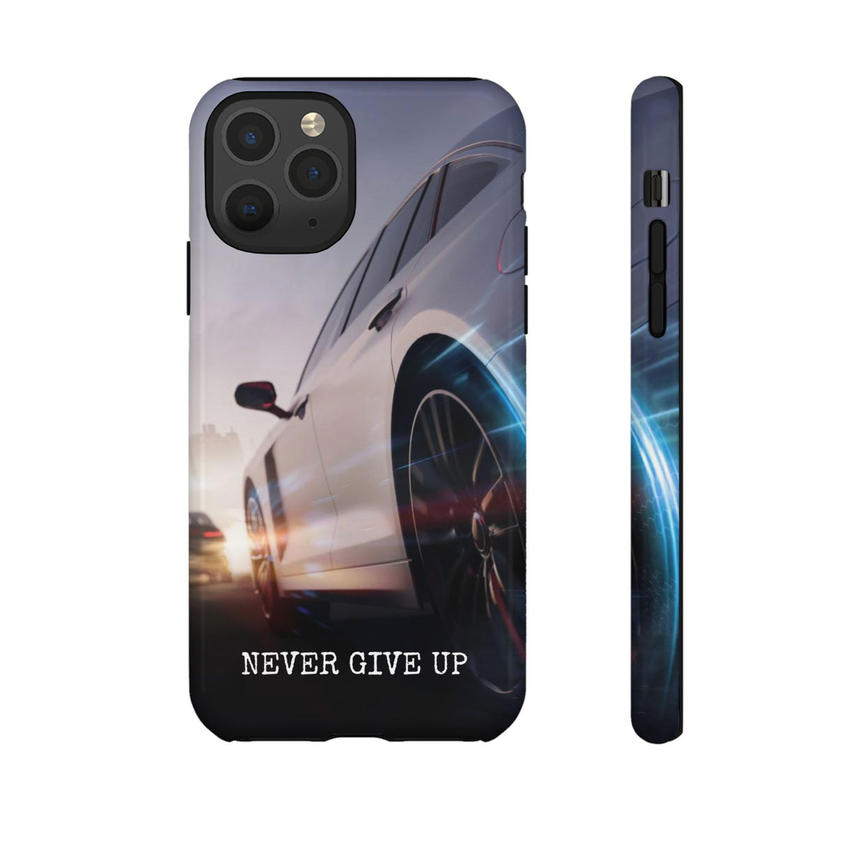 Never Give Up:  Motivational Phone Case for iPhone, Samsung Galaxy and Google Pixel devices