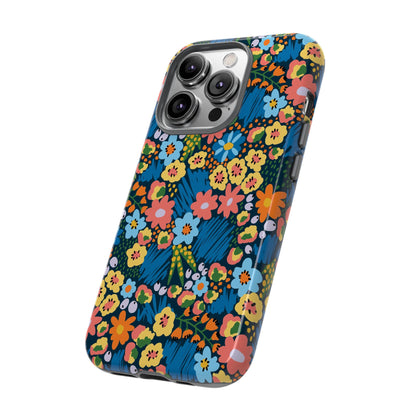 Bloom Burst: Color and Joy Themed Phone Case for iPhone, Samsung Galaxy and Google Pixel devices