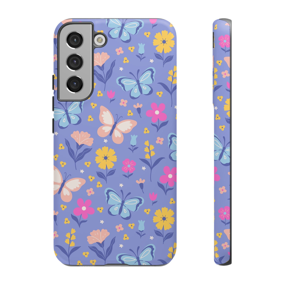 Lavender Butterflies: Tough Phone Case for iPhone, Samsung Galaxy and Google Pixel