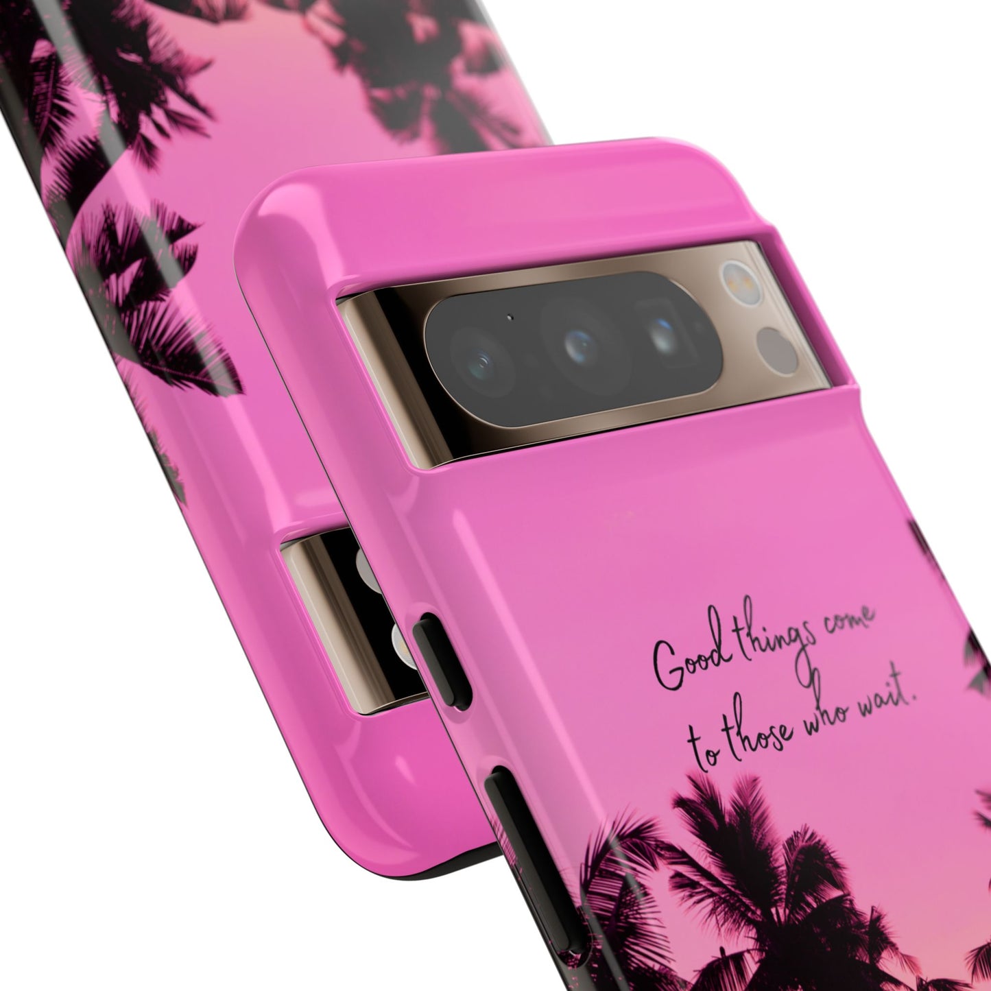 Sunset Serenity: Good things come to those who wait - Phone Case for iPhone, Samsung Galaxy and Google Pixel
