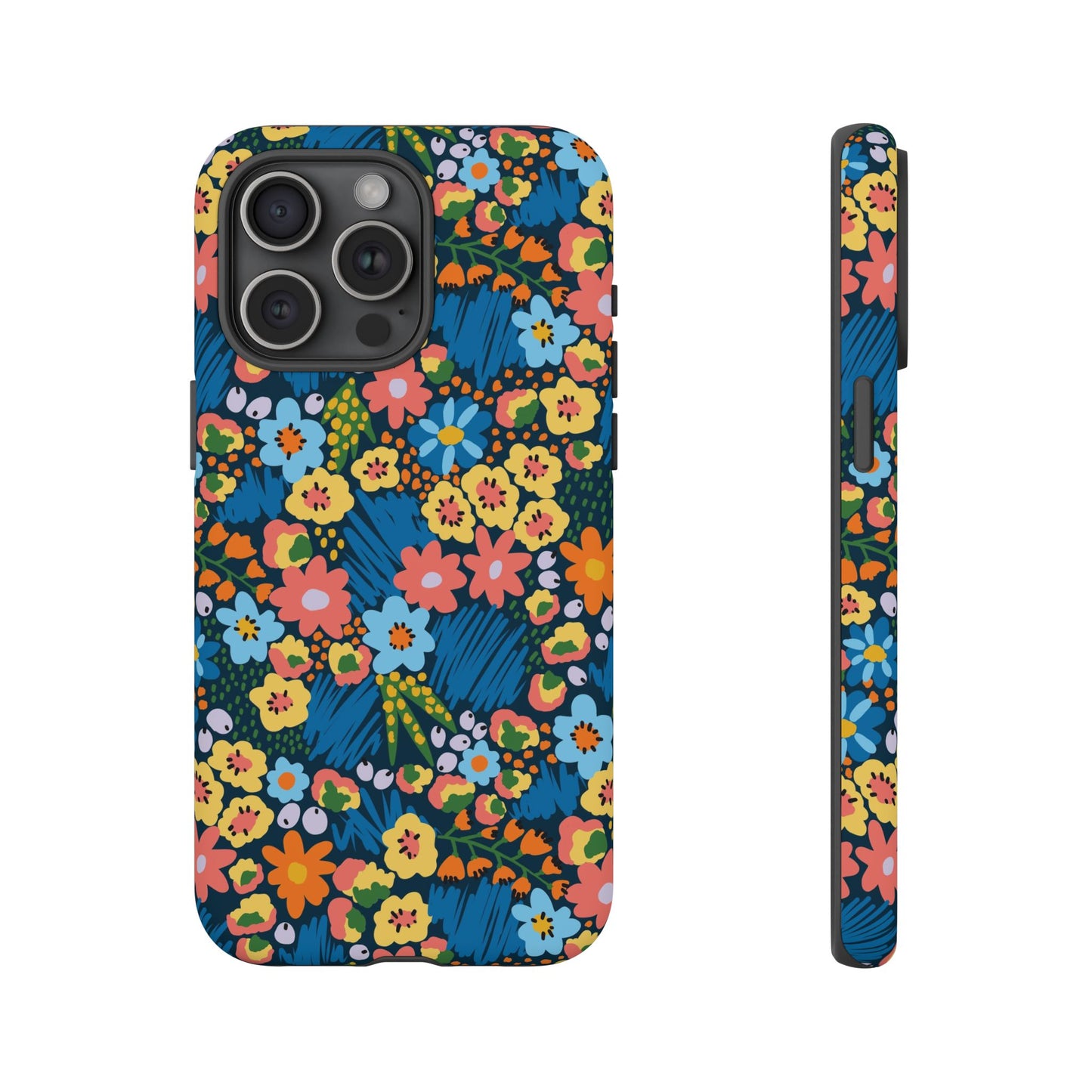 Bloom Burst: Color and Joy Themed Phone Case for iPhone, Samsung Galaxy and Google Pixel devices