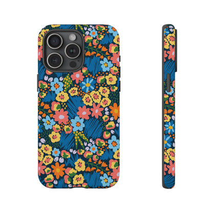Bloom Burst: Color and Joy Themed Phone Case for iPhone, Samsung Galaxy and Google Pixel devices