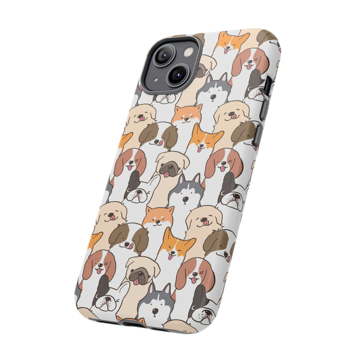 Cute Dogs Charm Phone Case for iPhone, Samsung Galaxy and Google Pixel devices