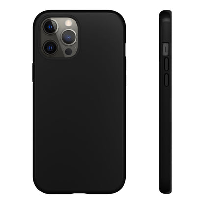 Space Black: Pure black phone case for iPhone, Samsung Galaxy and Google Pixel devices