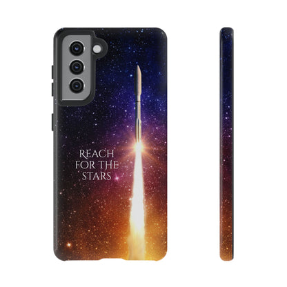 Reach for the Stars: Rocket-illustrated phone case for iPhone, Samsung Galaxy and Pixel devices