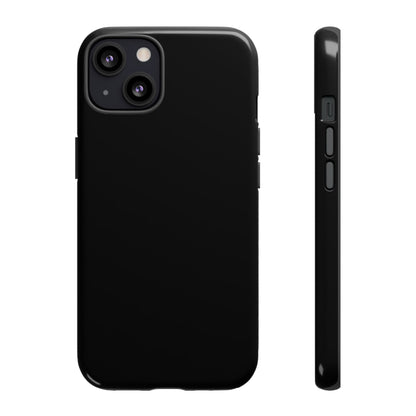 Space Black: Pure black phone case for iPhone, Samsung Galaxy and Google Pixel devices