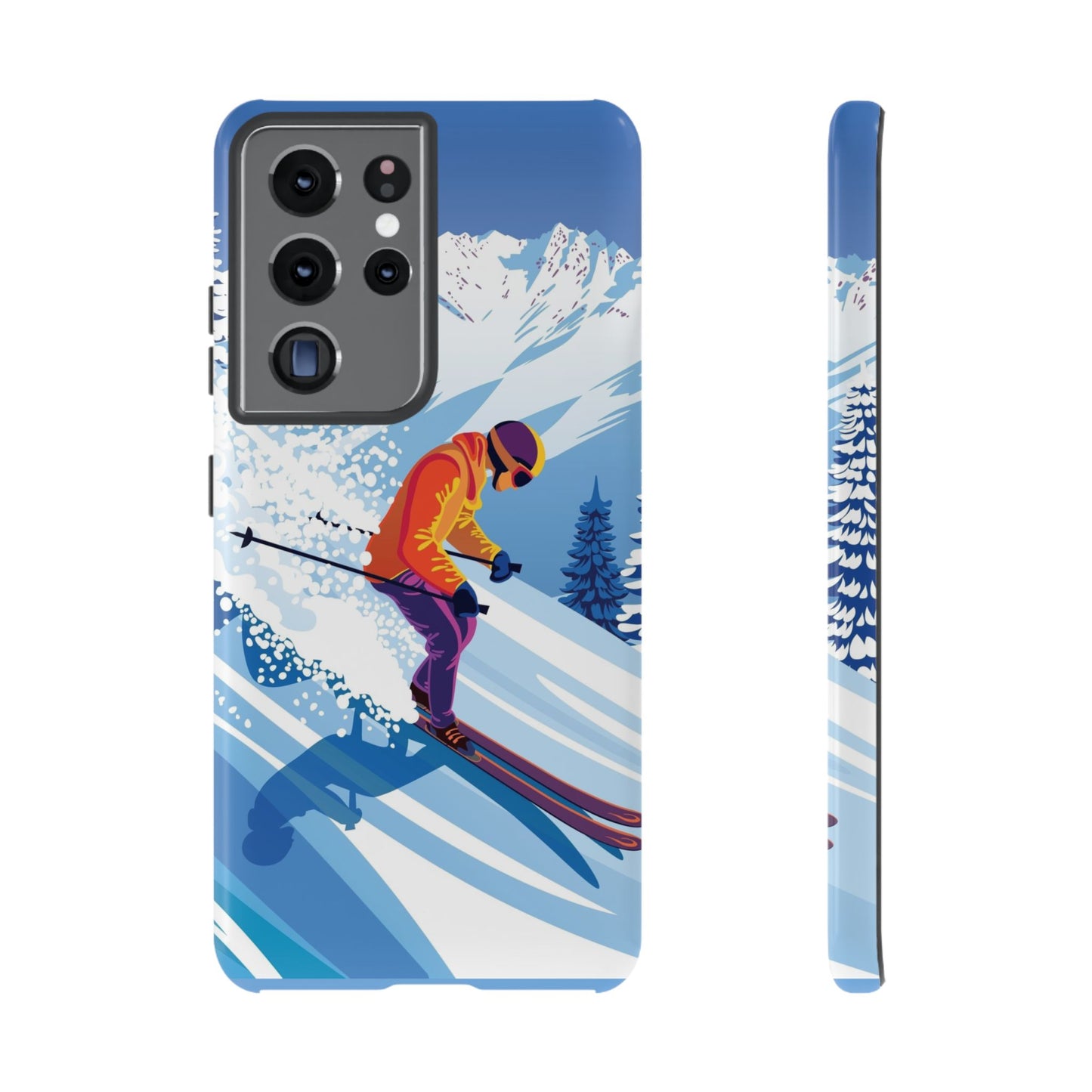 Glacier Rush: Ice Ski inspired phone case for iPhone, Samsung Galaxy and Google  Pixel devices