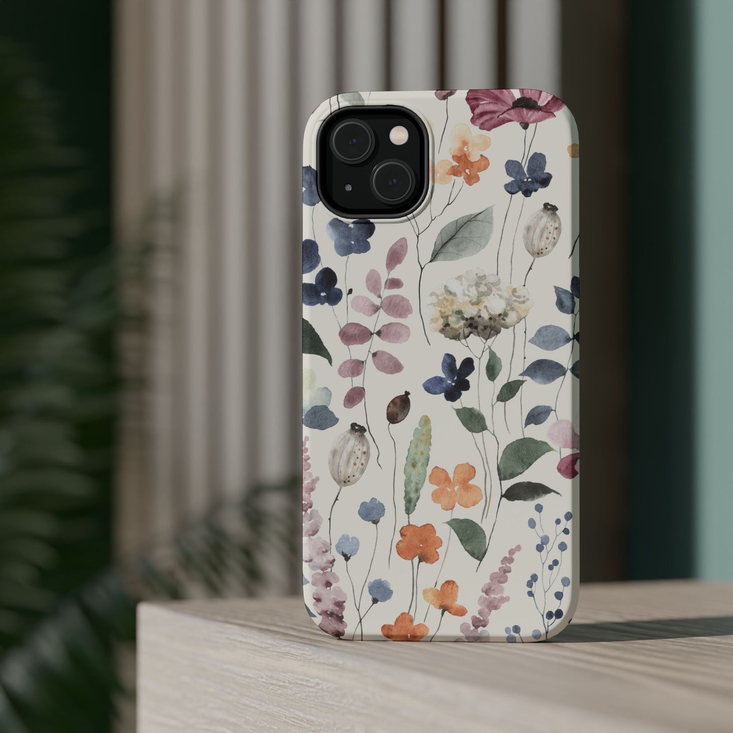 Floral prints phone case for iPhone (MagSafe version)