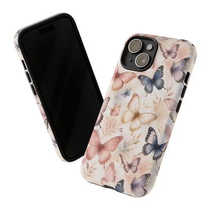 Butterfly Pastels Phone Case: Tough Case for iPhone and Samsung Galaxy devices