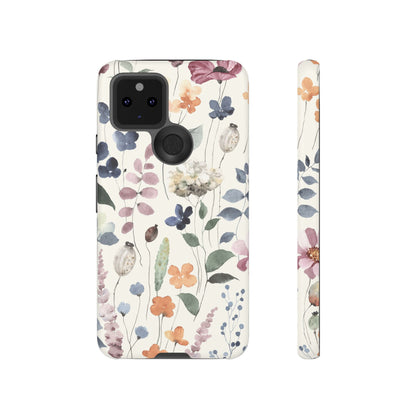 Floral prints phone case for iPhone, Samsung Galaxy and Pixel devices