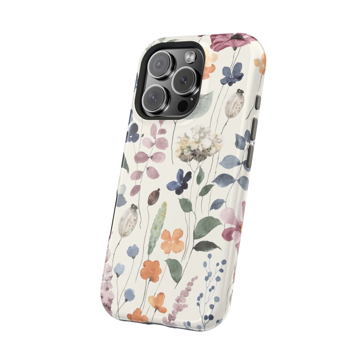 Floral prints phone case for iPhone (MagSafe version)