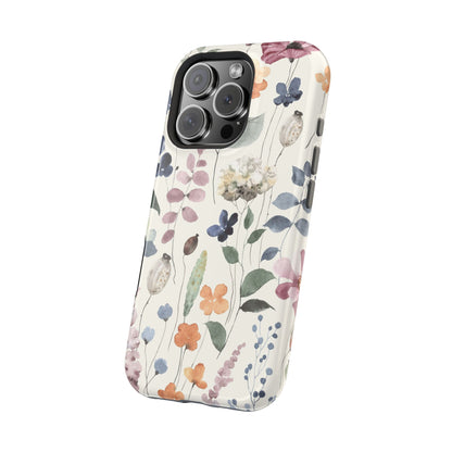 Floral prints phone case for iPhone (MagSafe version)