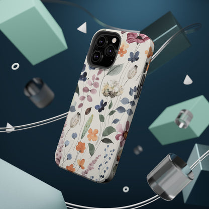 Floral prints phone case for iPhone (MagSafe version)