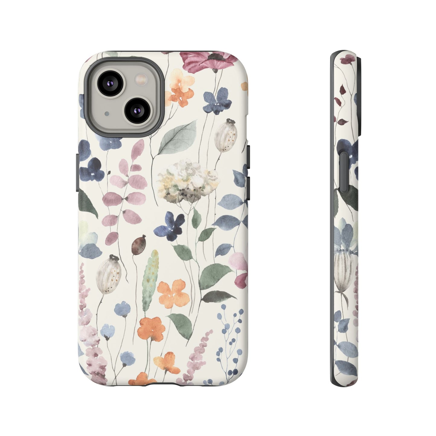 Floral prints phone case for iPhone, Samsung Galaxy and Pixel devices