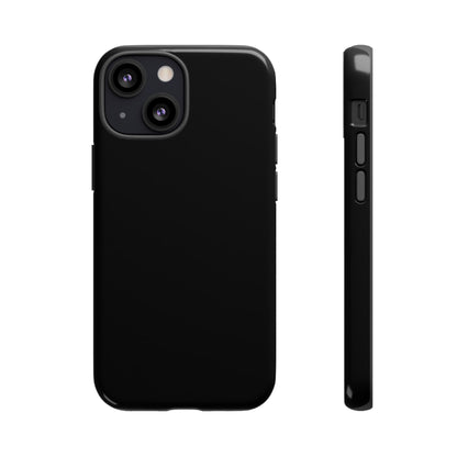 Space Black: Pure black phone case for iPhone, Samsung Galaxy and Google Pixel devices