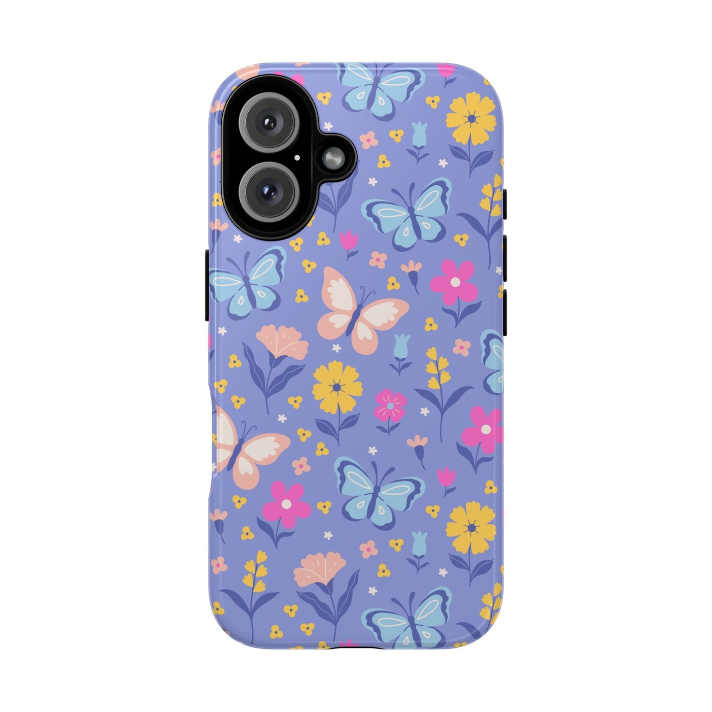 Lavender Butterflies: Tough Cases for iPhone, Samsung Galaxy and Google Pixel