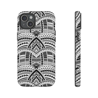 Tatoeage: telefoonhoesje met tribalpatroon voor iPhone, Samsung Galaxy en Google Pixel