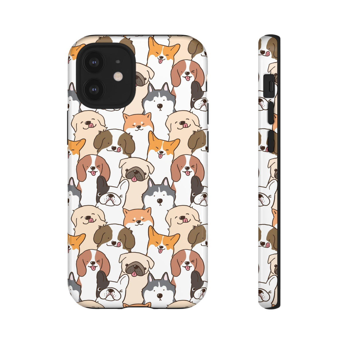 Cute Dogs Charm Phone Case for iPhone, Samsung Galaxy and Google Pixel devices