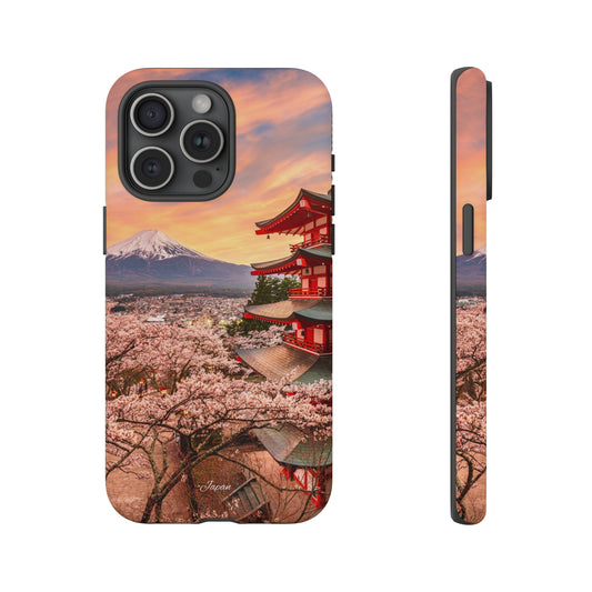 Cherry Blossoms Mt. Fuji phone case for iPhone, Galaxy and Pixel devices