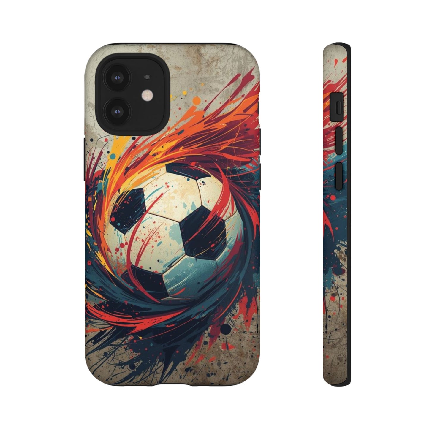 Football Swirl: Phone Case for iPhone, Samsung Galaxy and Google Pixel devices