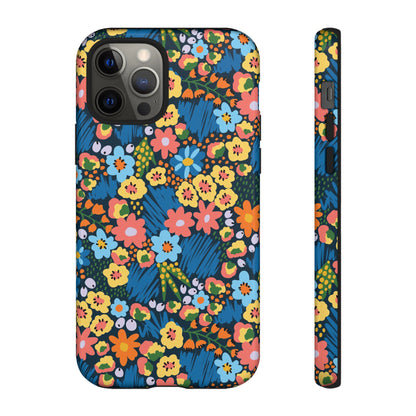 Bloom Burst: Color and Joy Themed Phone Case for iPhone, Samsung Galaxy and Google Pixel devices