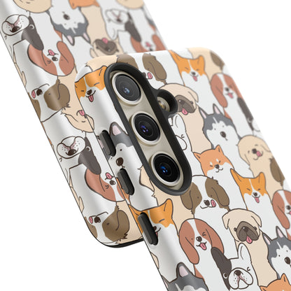 Cute Dogs Charm Phone Case for iPhone, Samsung Galaxy and Google Pixel devices