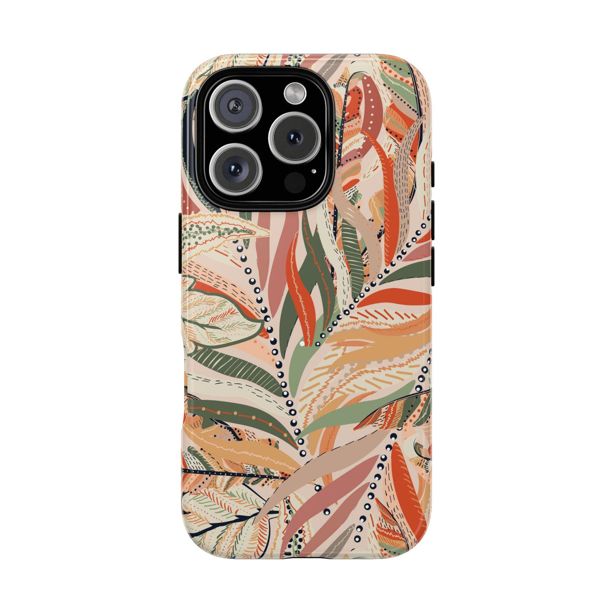 Terracotta Leaves Phone Case: Nature‑Inspired Art for iPhone, Samsung Galaxy and Google Pixel devices