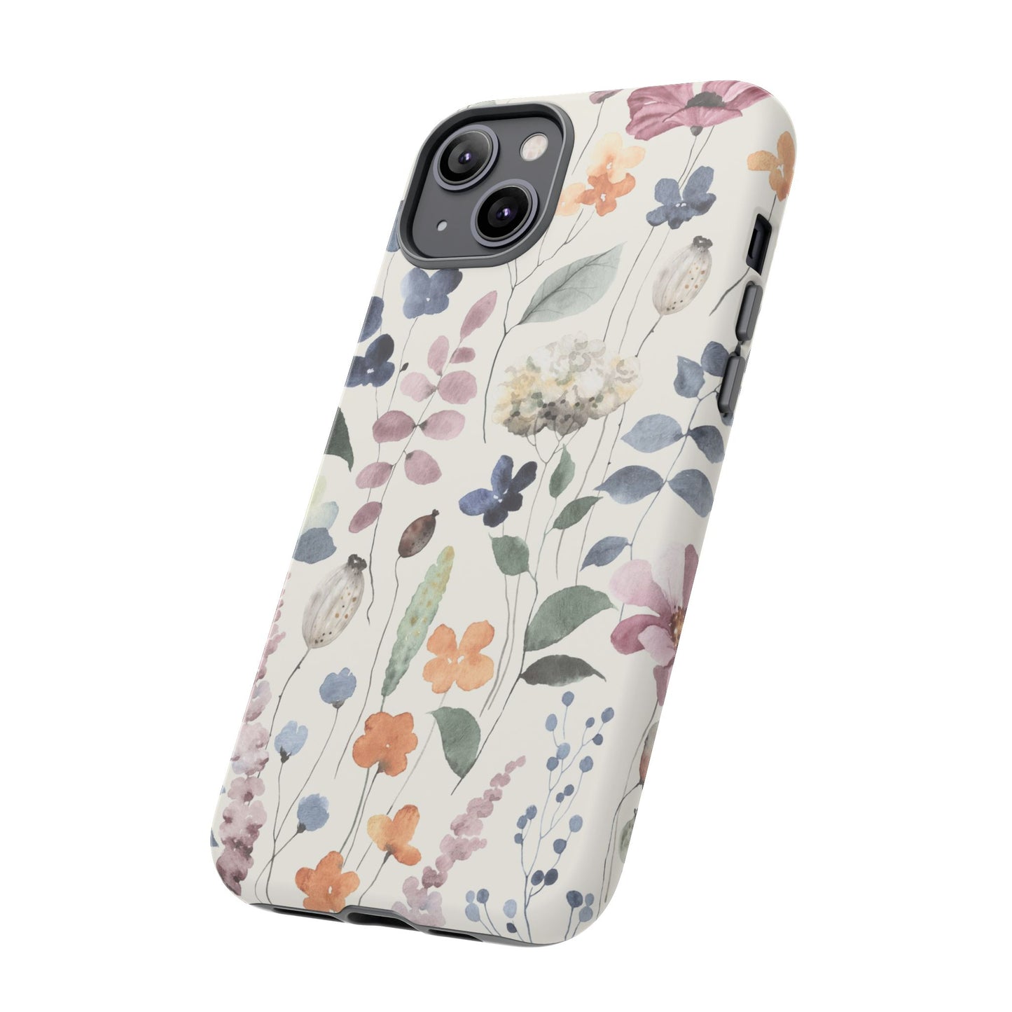 Floral prints phone case for iPhone, Samsung Galaxy and Pixel devices