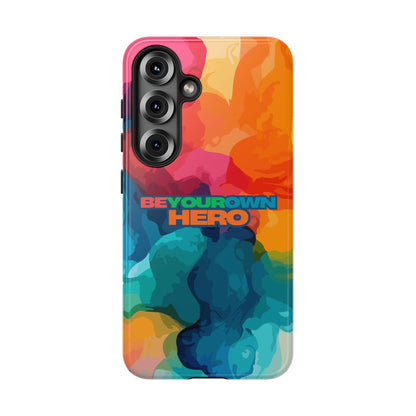 Be Your Own Hero: Inspiring Quote Phone Case for iPhone, Samsung Galaxy and Google Pixel
