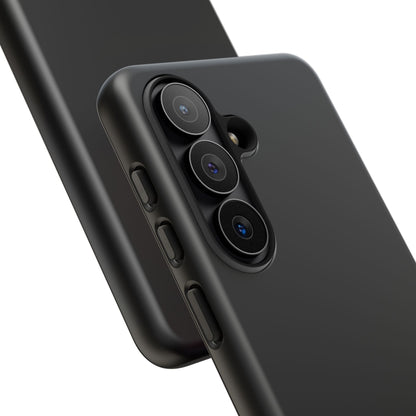 Space Black: Pure black phone case for iPhone, Samsung Galaxy and Google Pixel devices