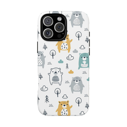 Bear Friends: Cute Phone Case for iPhone, Samsung Galaxy and Google Pixel devices