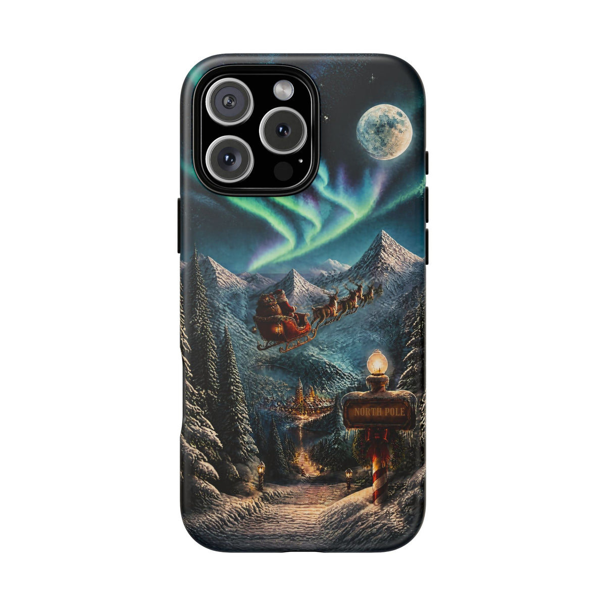 Santa Claus North Pole Adventure: Christmas Themed Phone Case for iPhone, Samsung Galaxy and Google Pixel devices