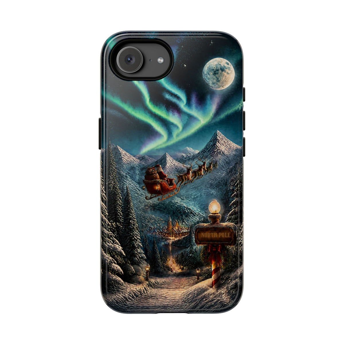 Santa Claus North Pole Adventure: Christmas Themed Phone Case for iPhone, Samsung Galaxy and Google Pixel devices