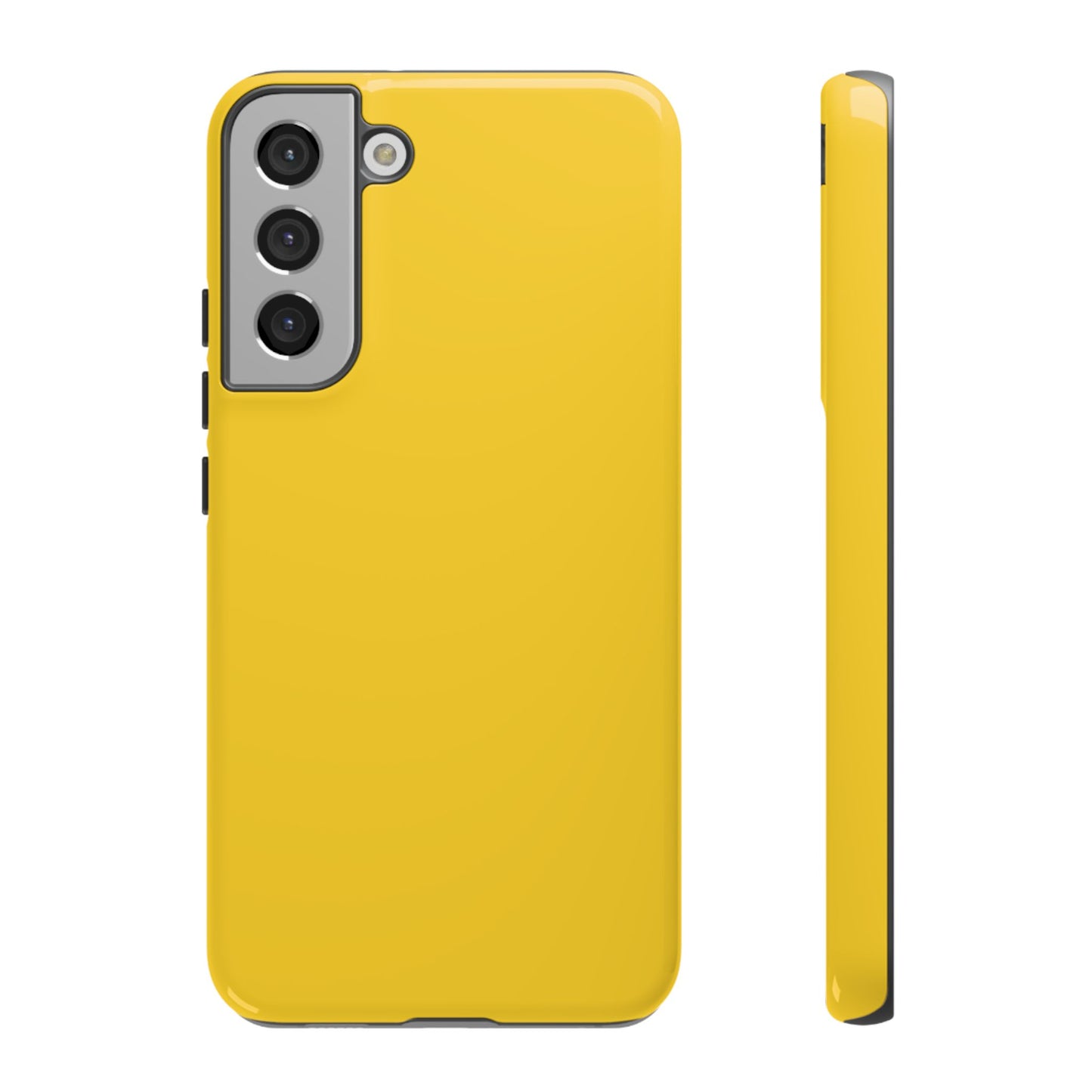 Luscious Yellow: Plain Sunburst-Inspired Color for iPhone, Samsung Galaxy and Google Pixel devices
