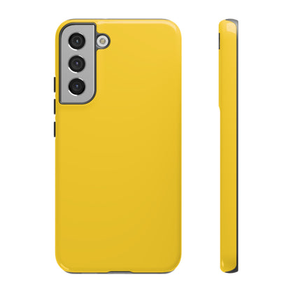 Luscious Yellow: Plain Sunburst-Inspired Color for iPhone, Samsung Galaxy and Google Pixel devices