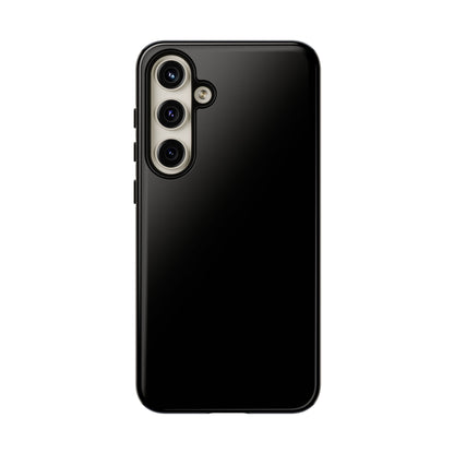 Space Black: Pure black phone case for iPhone, Samsung Galaxy and Google Pixel devices