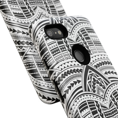 Tatoeage: telefoonhoesje met tribalpatroon voor iPhone, Samsung Galaxy en Google Pixel