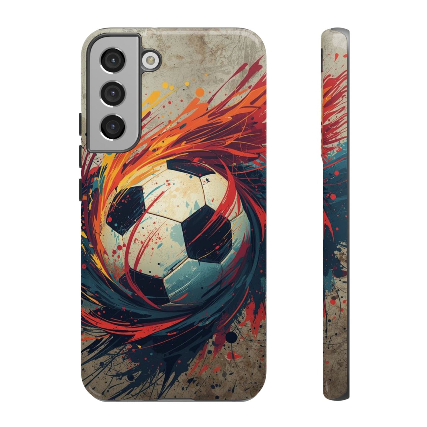Football Swirl: Phone Case for iPhone, Samsung Galaxy and Google Pixel devices