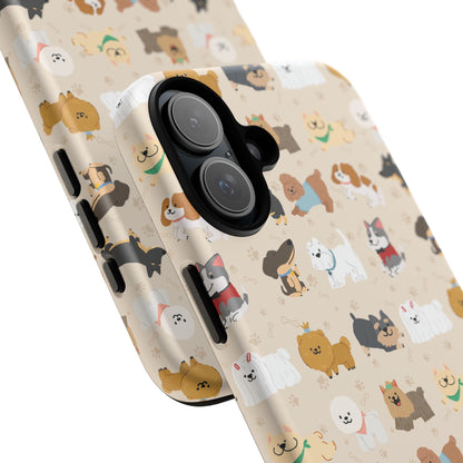 Cute Dogs: Tough Case for iPhone, Samsung Galaxy and Google Pixel devices