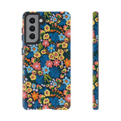 Bloom Burst: Color and Joy Themed Phone Case for iPhone, Samsung Galaxy and Google Pixel devices