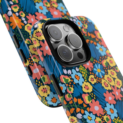 Bloom Burst: Color and Joy Themed Phone Case for iPhone, Samsung Galaxy and Google Pixel devices