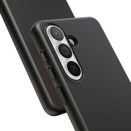 Space Black: Pure black phone case for iPhone, Samsung Galaxy and Google Pixel devices