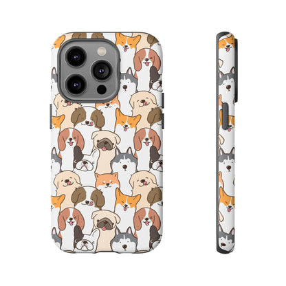 Cute Dogs Charm Phone Case for iPhone, Samsung Galaxy and Google Pixel devices