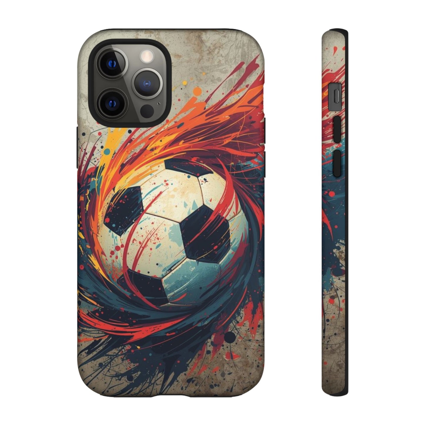 Football Swirl: Phone Case for iPhone, Samsung Galaxy and Google Pixel devices