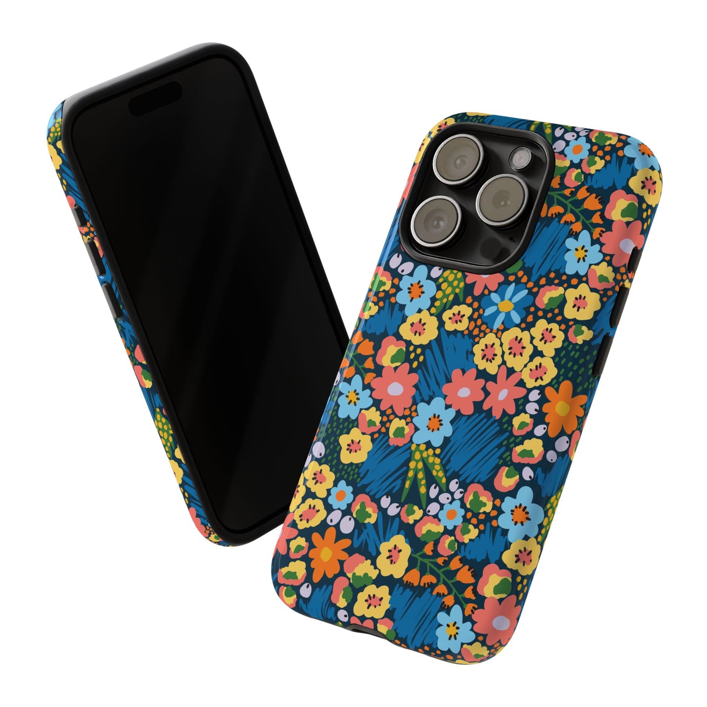 Bloom Burst: Color and Joy Themed Phone Case for iPhone, Samsung Galaxy and Google Pixel devices