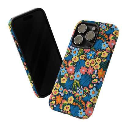 Bloom Burst: Color and Joy Themed Phone Case for iPhone, Samsung Galaxy and Google Pixel devices