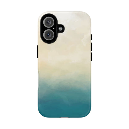 海と砂のグラデーションケース：iPhone、Galaxy、Google Pixelデバイス用ビーチ風スマホケース