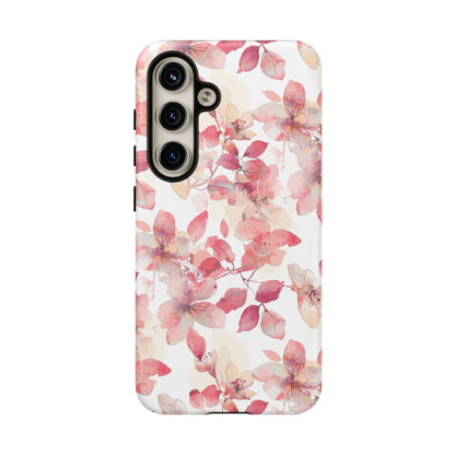 Watercolor Flowers: Tough Case for iPhone, Samsung Galaxy and Google Pixel devices