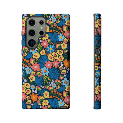 Bloom Burst: Color and Joy Themed Phone Case for iPhone, Samsung Galaxy and Google Pixel devices